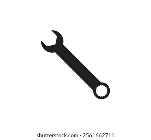 Combination spanner open box flat vector icon,Wrench tool for apps and websites