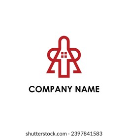 A combination T logo design
