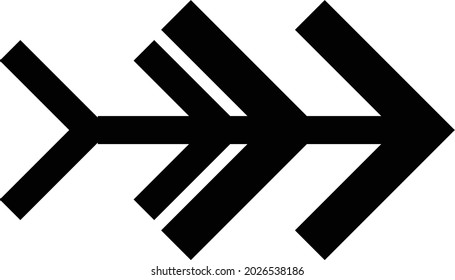 combination of three arrows and tail .  can be used for anyone, anytime, anywhere, any industry, any field, and any media
