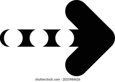  Combination with three circles and one arrow.  can be used for anyone, anytime, anywhere, any industry, any field, and any media.  
