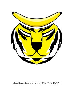 the combination of the tiger and banana logo is suitable for the product.