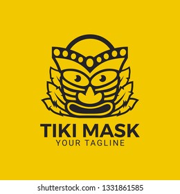 A combination of Tiki Mask and a shopping cart to make one logo or icon. Suitable for hawaiian store