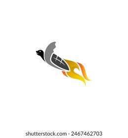 a combination of the turtle and fire logo, speed icons