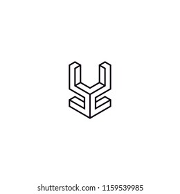 Combination two letter logo from Letter B and D logo design concept