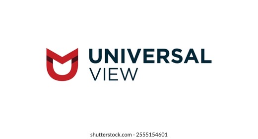 Combination of U and V logo, U logo and arrow, simple logo