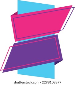 a combination of unique and cool vertical geometric banner shapes with a combination of blue, light purple and dark purple colors. suitable for product promotions, quotes, and so on