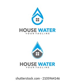 la combinación de las gotas de agua y la casa