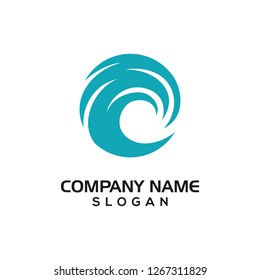 Combination of Wave with Letter G for Logo template or Graphic Resource