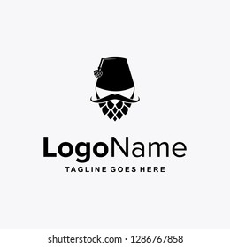 combinations of brew and sufi turkey for organic food unique logo design