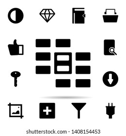 Combine cells icon. Universal set of web for website design and development, app development