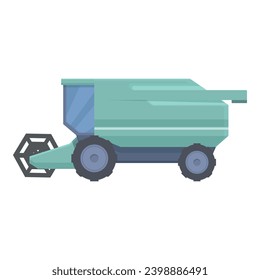 Kombinieren Sie Erntemaschinen-Feldsymbol-Vektorgrafik. Landwirtschaftsfahrzeug. Landmaschinen