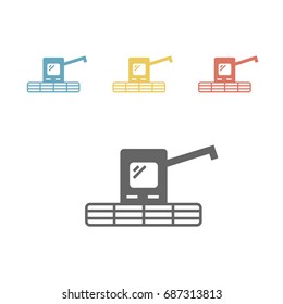 Combine harvester icon.