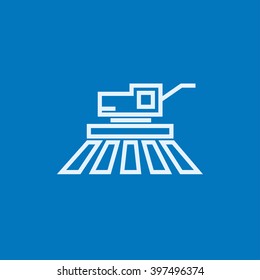 Kombinieren Sie das Symbol der Erntemaschine.