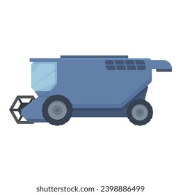 Combine harvester planter icon cartoon vector. Business plantation. Heavy vehicle