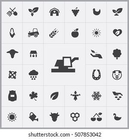 combine icon. agriculture, farm icons universal set for web and mobile