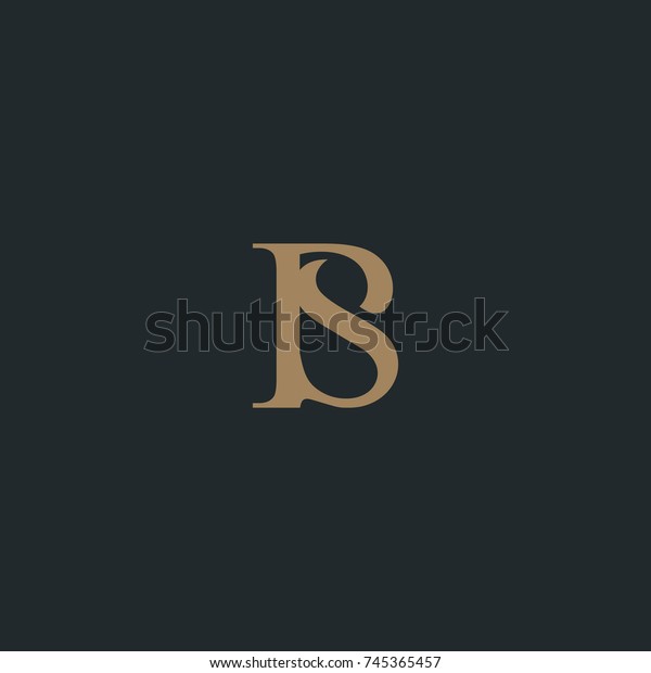 Combine Letter B Letter S Stock Vector (Royalty Free) 745365457