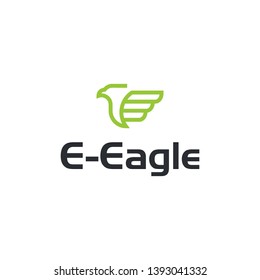 Combine Letter E with Eagle