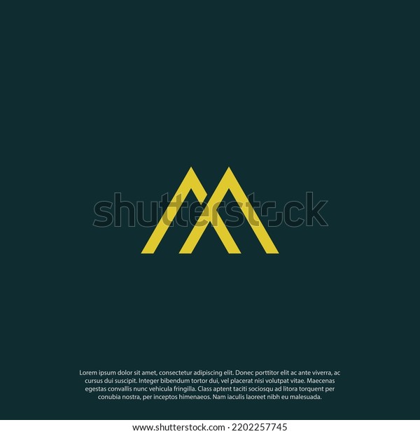 Combine Letter M One Shape Logo Stock Vector (Royalty Free) 2202257745 ...