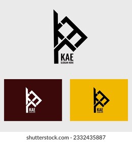  Combine the letters "K," "A," and "E" in a creative and intertwined manner to form a monogram logo. Experiment with different fonts, styles, and arrangements to create a visually appealing design