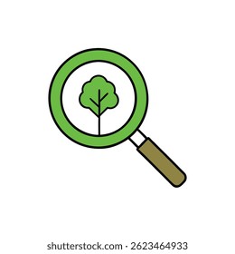 Combinar Uma Lupa Com Uma Árvore Interna