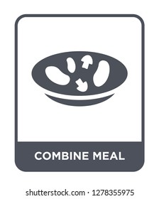 combine meal icon vector on white background, combine meal trendy filled icons from Bistro and restaurant collection, combine meal vector illustration