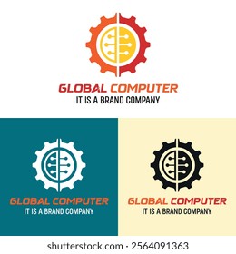 Combine modern logo design template