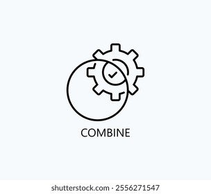 Combine Vector, Icon Or Logo Sign Symbol Illustration