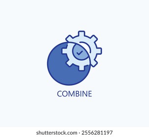 Combine vector, icon or logo sign symbol illustration