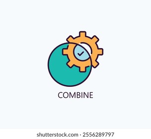 Combine Vector, Icon Or Logo Sign Symbol Illustration