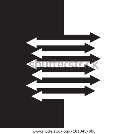 combined illustration of thesis, antithesis and synthesis