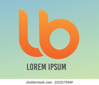 Combined letter ub with distance apart