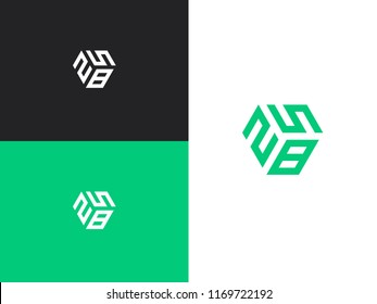 Combined number 258, vector element of the icon template. Set of numbers can be used as a city birthday or as a sports number for competitions. Simple creative geometric sign. Emblem for your design.