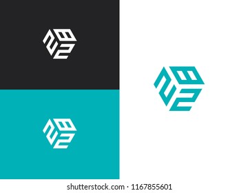 Combined number 282, vector element of the icon template. Set of numbers can be used as a city birthday or as a sports number for competitions. Simple creative geometric sign. Emblem for your design.