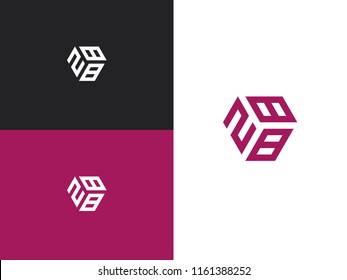 Combined number 288, vector element of the icon template. Set of numbers can be used as a city birthday or as a sports number for competitions. Simple creative geometric sign. Emblem for your design.
