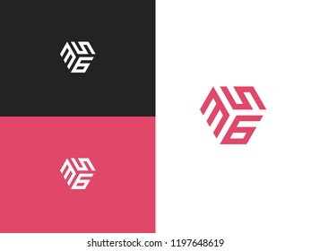 Combined number 356, vector element of the icon template. Set of numbers can be used as a city birthday or as a sports number for competitions. Simple creative geometric sign. Emblem for your design.