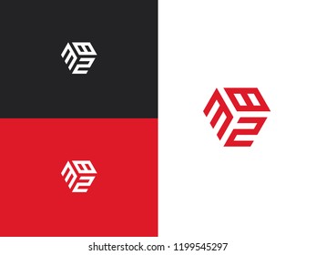 Combined number 382, vector element of the icon template. Set of numbers can be used as a city birthday or as a sports number for competitions. Simple creative geometric sign. Emblem for your design.