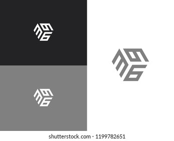 Combined number 396, vector element of the icon template. Set of numbers can be used as a city birthday or as a sports number for competitions. Simple creative geometric sign. Emblem for your design.