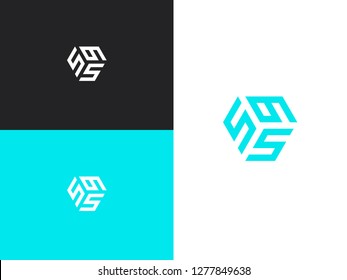 Combined number 595, vector element of the icon template. Set of numbers can be used as a city birthday or as a sports number for competitions. Simple creative geometric sign. Emblem for your design.