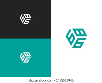 Combined number 686, vector element of the icon template. Set of numbers can be used as a city birthday or as a sports number for competitions. Simple creative geometric sign. Emblem for your design.