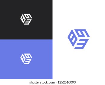 Combined number 893, vector element of the icon template. Set of numbers can be used as a city birthday or as a sports number for competitions. Simple creative geometric sign. Emblem for your design.