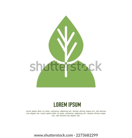 a combined people and leaf logo in green color. This logo icon combines two abstract shapes in a creative process. suitable for branding or business identity.