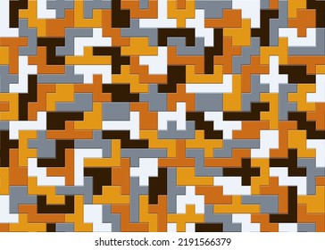 Combined Puzzle Wallpaper Background Polyomino Mosaic