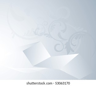 The combined sheets of paper on a grey background