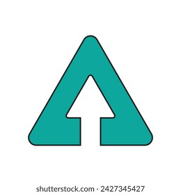 Kombiniertes Dreieck mit Richtungspfeil Logo, Logo Kombinierter Buchstabe A und Richtungspfeil
