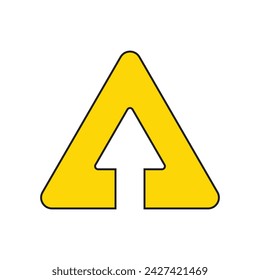 combined triangle with directional arrow logo, Logo Combined letter A and directional arrow