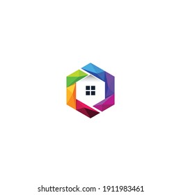 combines the concept of a house and a cube, into a unique and attractive concept with modern colors 