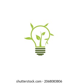 combina el concepto de bombillas y plantas en un concepto único e interesante 