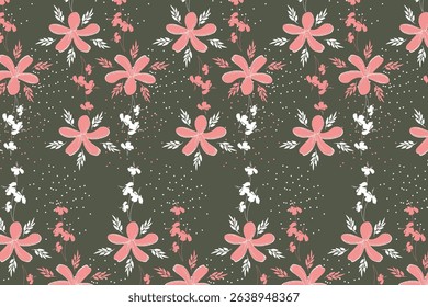 Combines tropical botanicals with bold, modern geometric overlays like stripes, zigzags, or polka dots. Appeals to trend-savvy, youthful buyers and modern fashion lines