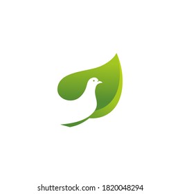 combining birds and leaves into one unique and interesting concept