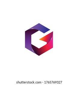 combinar cubos y la letra G en un concepto único e interesante